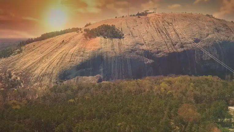 Sunrise over Stone Mountain, Georgia